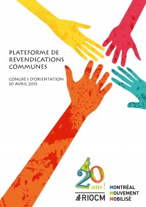 plateforme de revendications communes RIOCM 2013