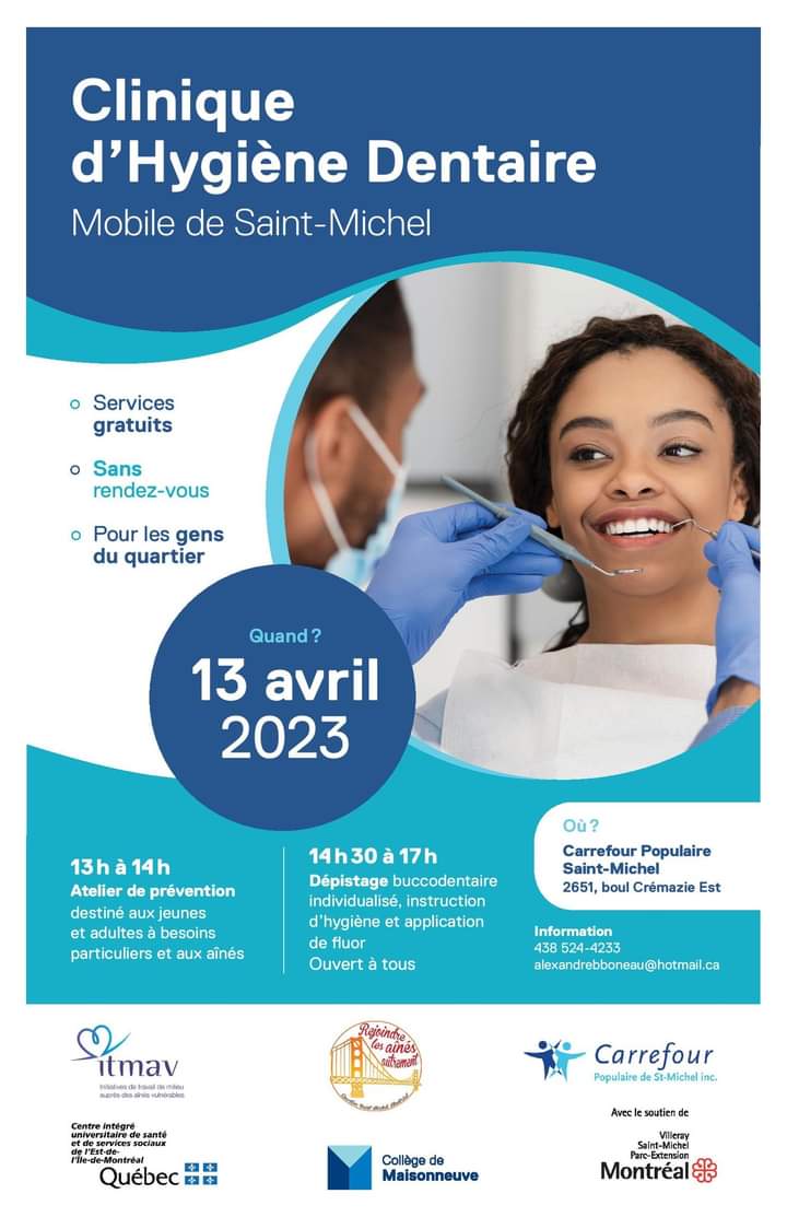 Clinique d'hygiène dentaire à St-Michel - RIOCM